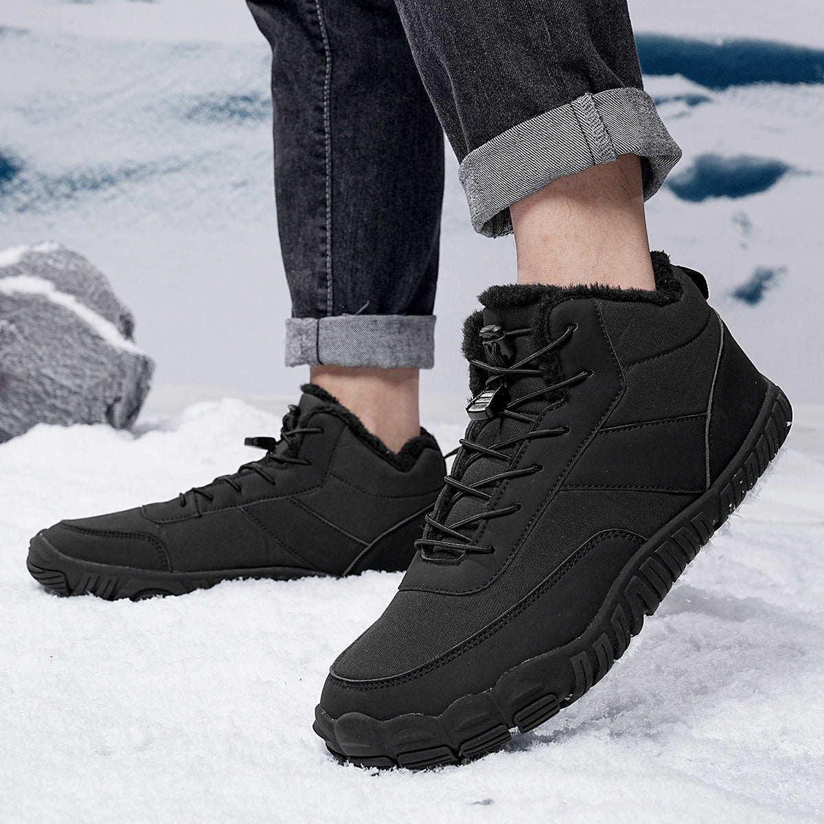 Experience Ultimate Comfort with Our Outdoor Men's Five-finger Cotton-padded Shoes